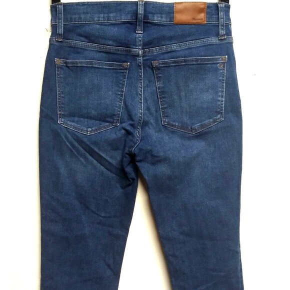 Madewell Jeans 9" Mid Rise Skinny Crop Sz 27 Medium Wash Denim Blue Jeans EUC - Picture 5 of 11